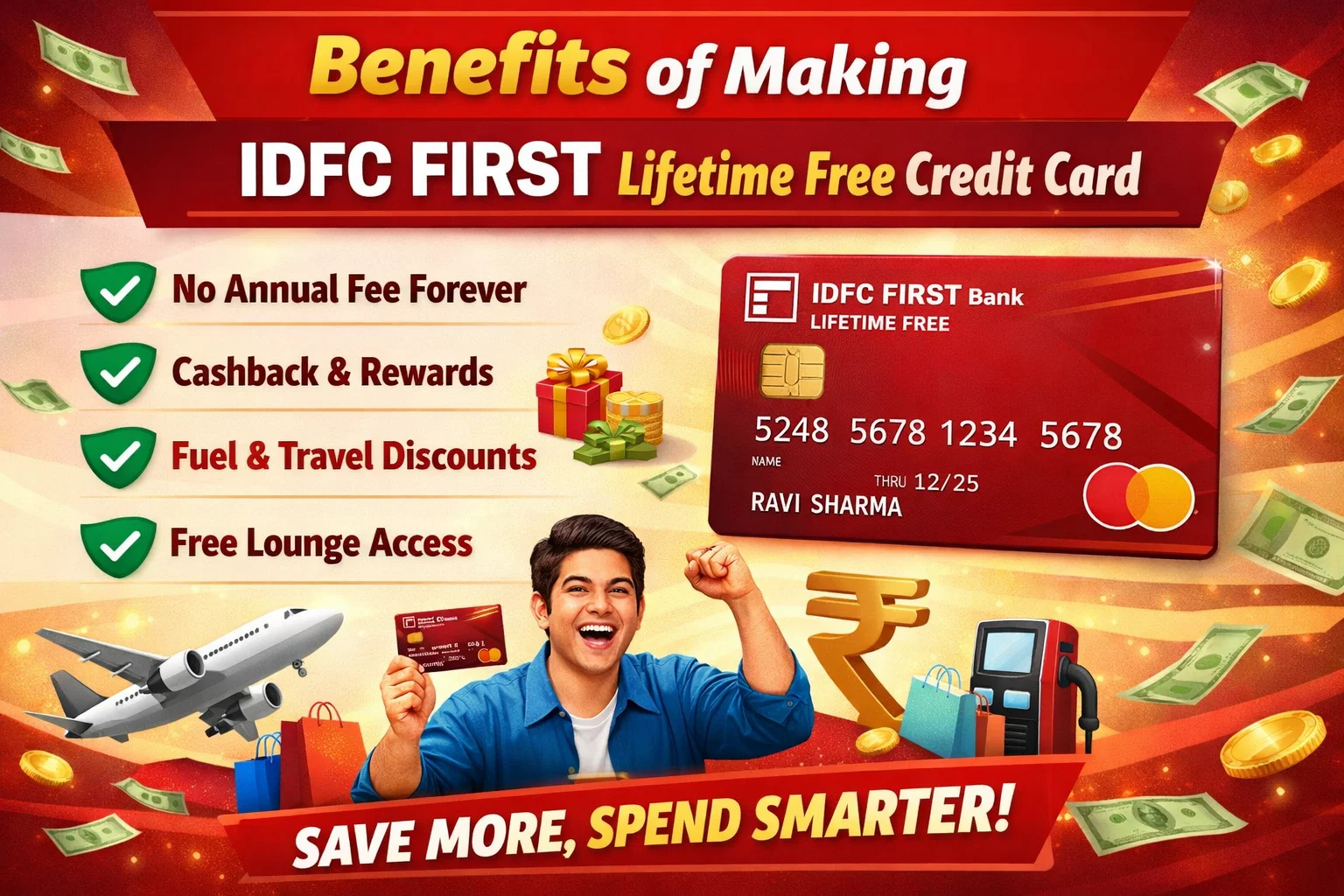 Benefits of Making IDFC FIRST Lifetime Free Credit Card