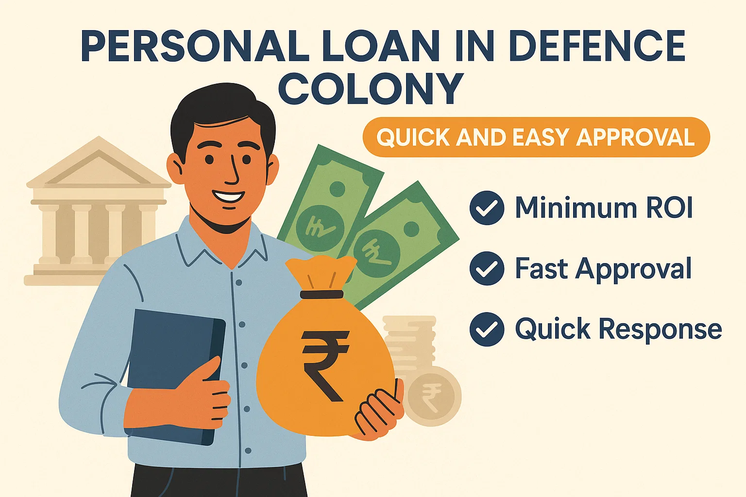Personal Loan in Defence Colony - Quick and Easy Approval