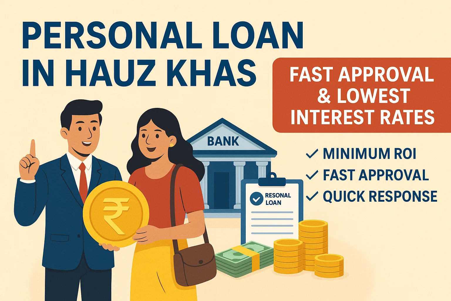 Personal Loan in Hauz Khas &ndash; Fast Approval & Lowest Interest Rates