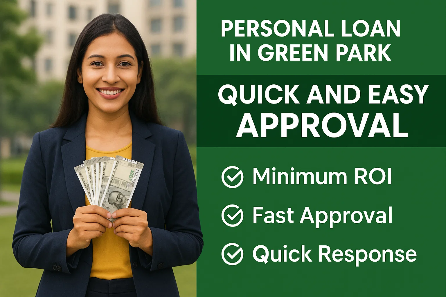 Personal Loan in Green Park – Quick Approval & Low Interest 