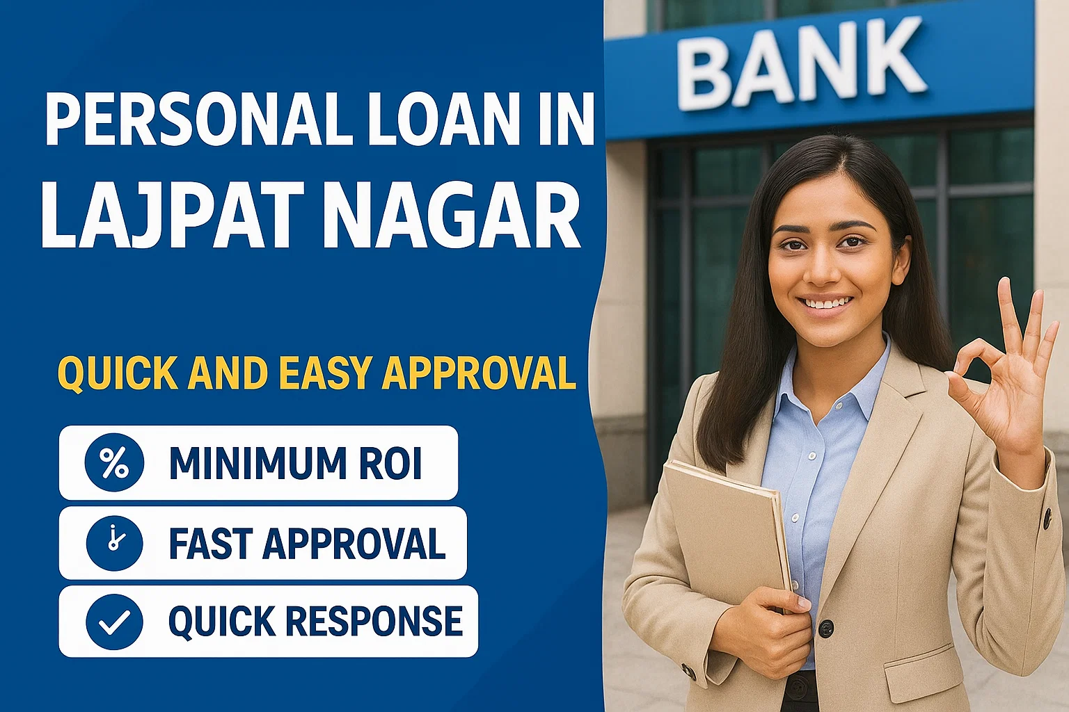 Personal Loan in Lajpat Nagar – Quick Approval & Low Interest 