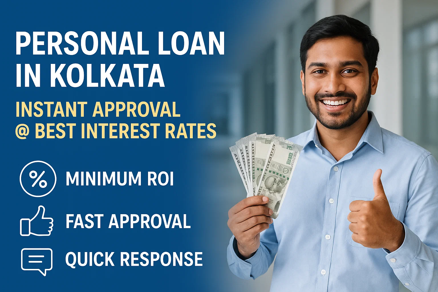 Personal Loan in Kolkata - Instant Approval @ Best Interest Rates 